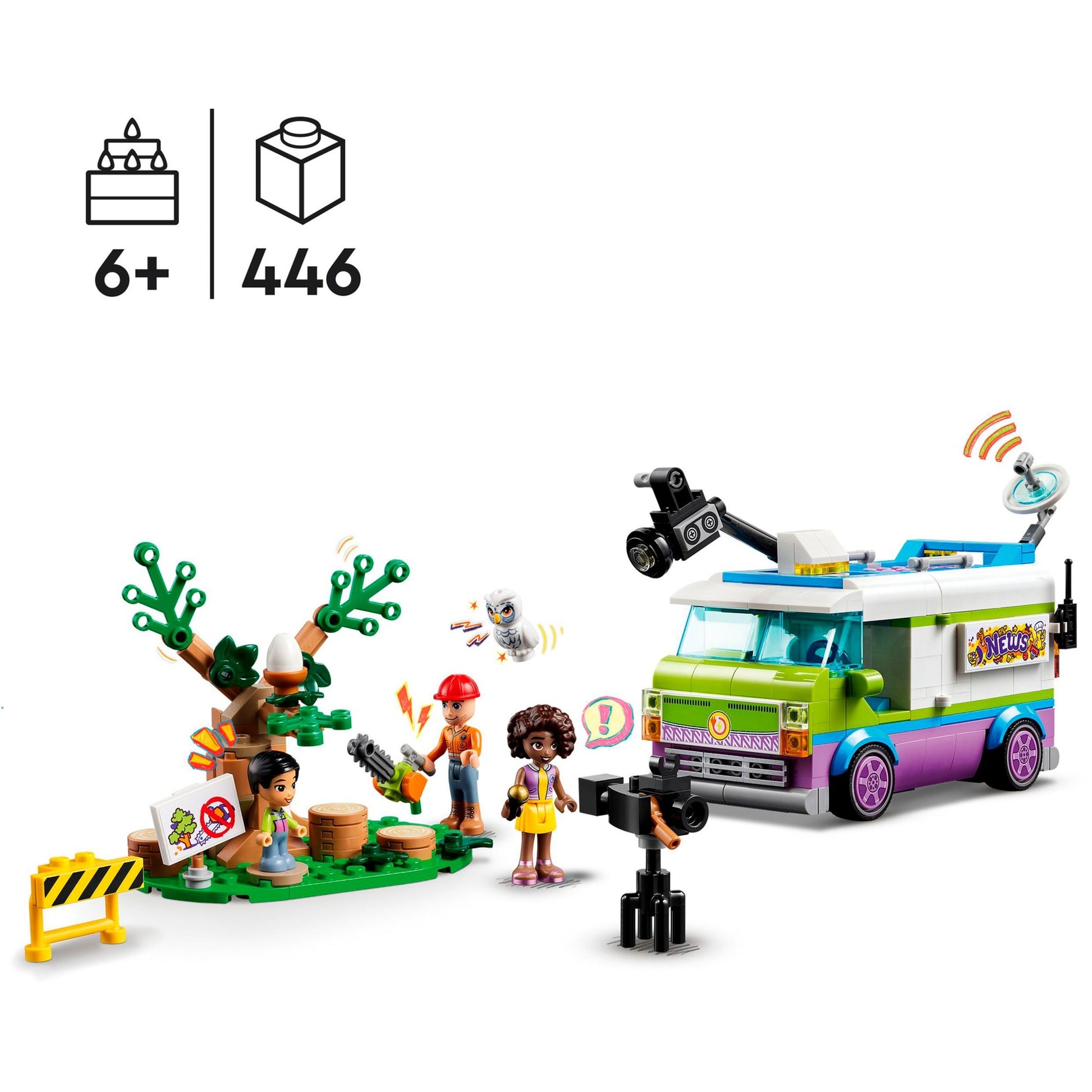 Lego friends - nieuwsbusje constructiespeelgoed (41749)