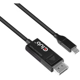 Club 3d usb-c naar displayport 1.4 kabel (zwart, 1,8 meter) - afbeelding 3