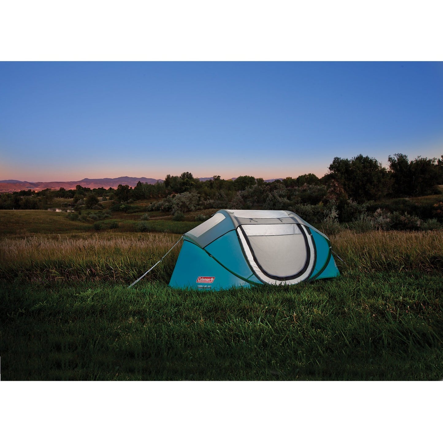 Coleman galiano 4 tent (blauw lichtgrijs)
