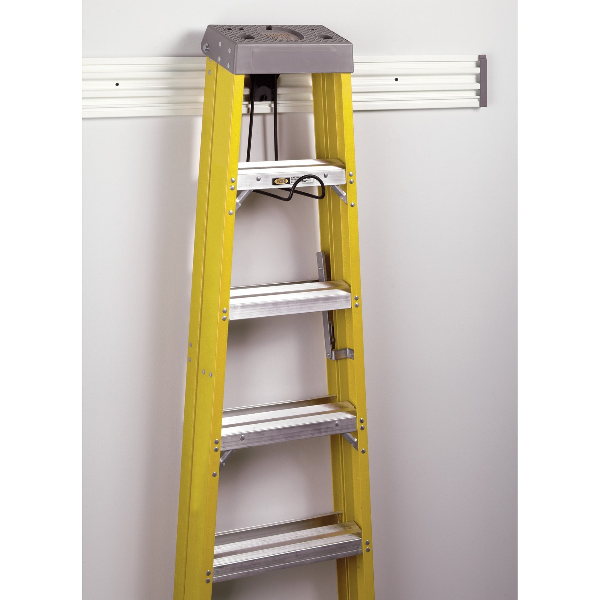 Stanley track wall - ladderhaak houder (zwart)