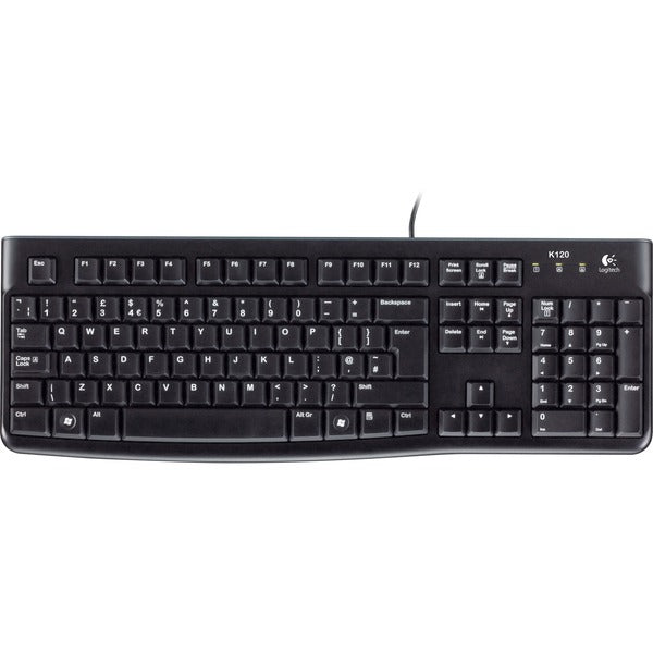 Logitech keyboard k120 for business (us-international lay-out (qwerty), rubberdome)