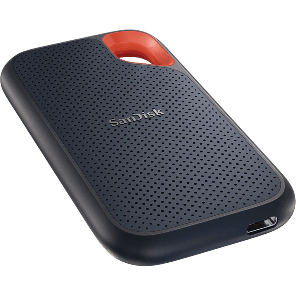 Sandisk extreme portable v2, 2 tb externe ssd (zwart oranje, sdssde61-2t00-g25, usb-c)