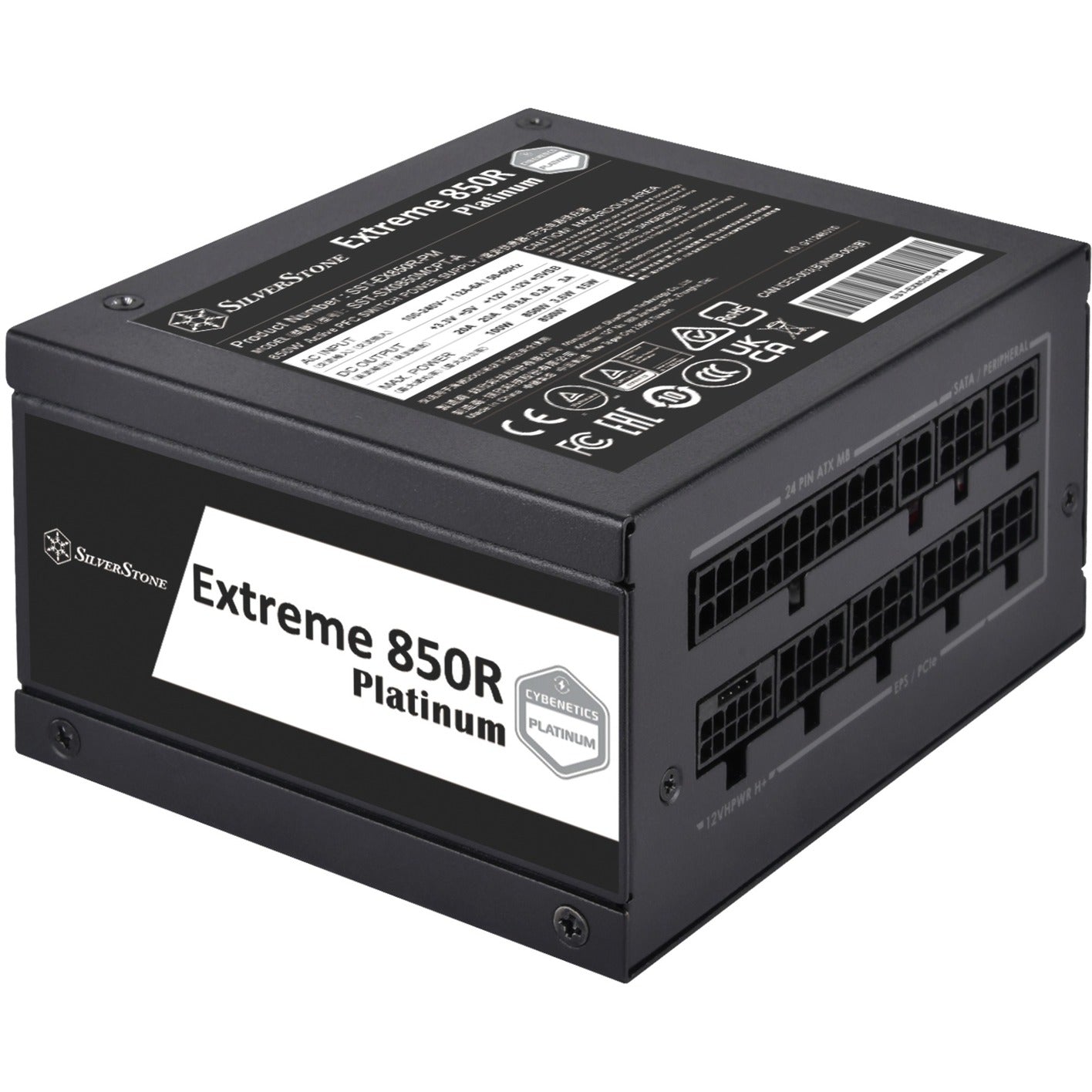 Silverstone sst-ex850r-pm modulaire 850 watt voeding (zwart, 2x pcie)