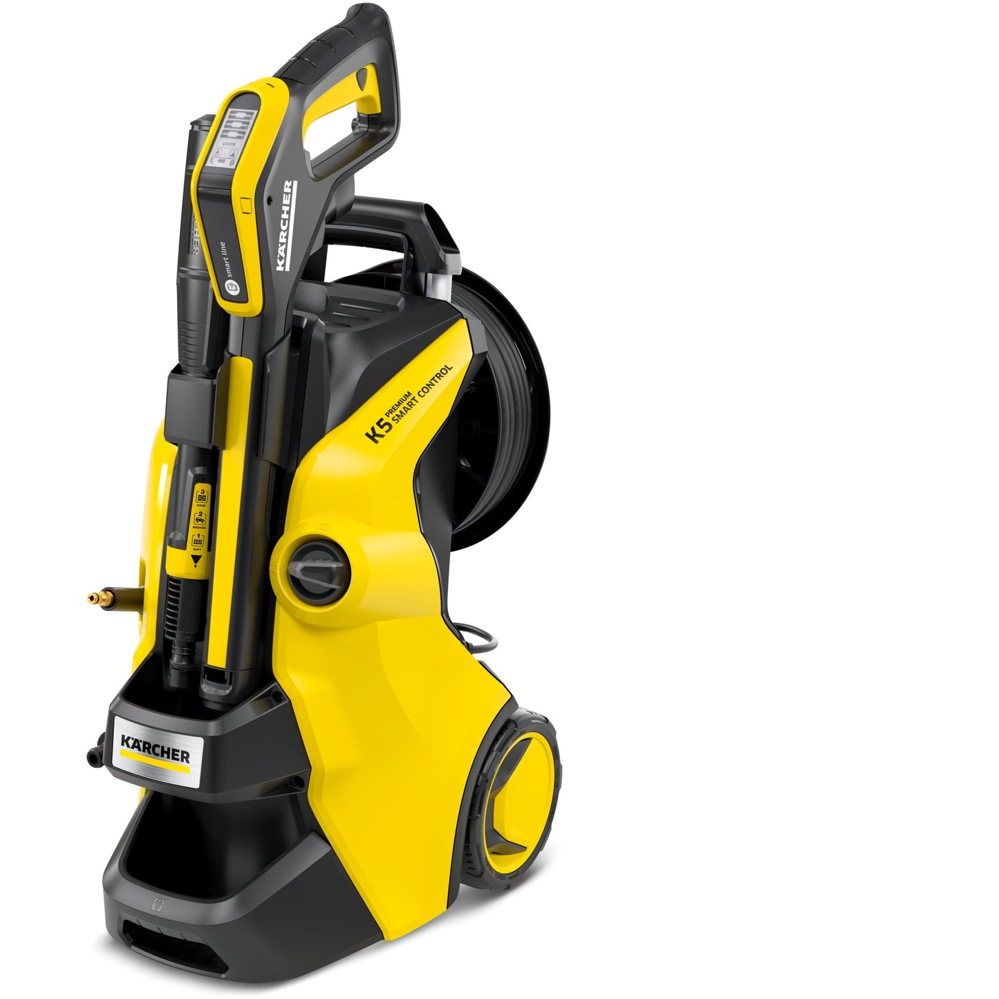 Kärcher k 5 premium smart control hogedrukreiniger (geel zwart, 1.324-670.0, bluetooth)