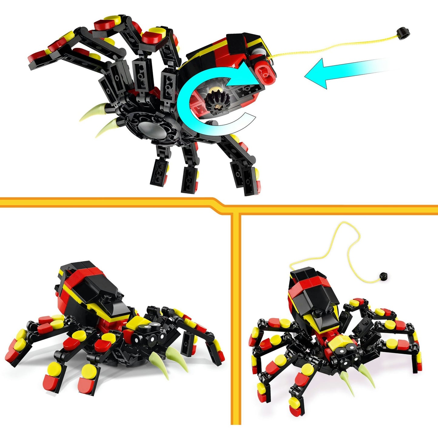 Lego creator 3in1 wilde dieren: spannende spin - 31159