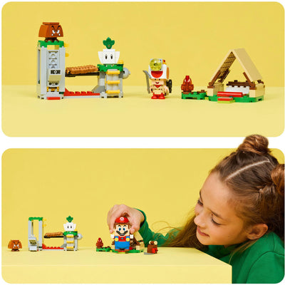 Lego super mario 72040 toad-baas kampeerplaats