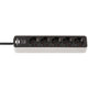 Brennenstuhl ecolor stekkerdoos 5-voudig wit zwart 1,5m h05vv-f 3g1,5