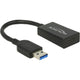 Delock converter usb-a 3.1 > usb-c adapter (zwart, 0,15 meter)