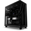 Nzxt h6 flow midi tower behuizing (zwart | 2x usb-a | 1x usb-c | tempered glass)