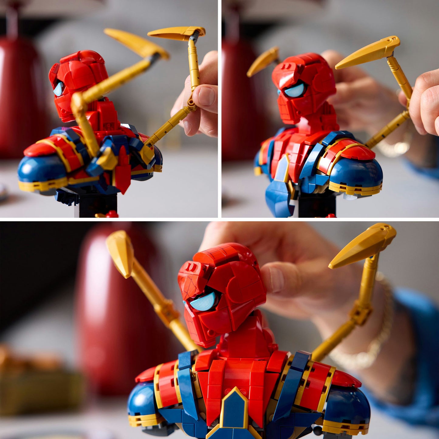 Lego marvel - iron spider-man buste constructiespeelgoed (76326)