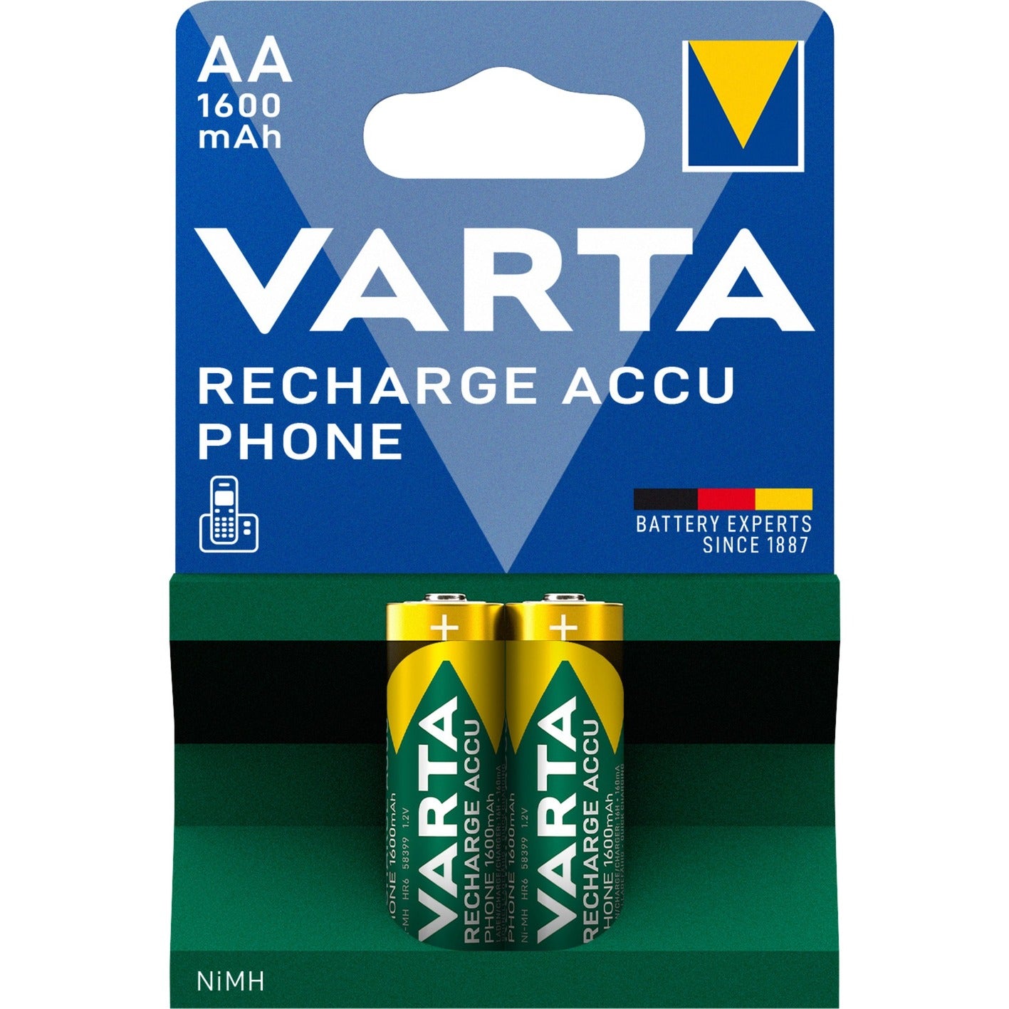 Varta 58399 (phone) oplaadbare batterij (2 stuks aa)