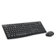 Logitech mk295 silent wireless keyboard and mouse combo desktopset (zwart, us-international lay-out (qwerty), 100%)