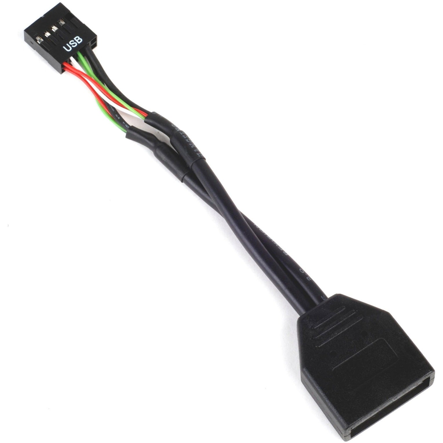 Silverstone g11303050-rt, usb 2.0 (intern) 9pin > usb 3.0 (intern) 19pin adapter (zwart)