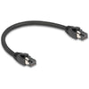 Delock cat.8.1 netwerkkabel (zwart, 0,25 meter, s ftp, rj-45)
