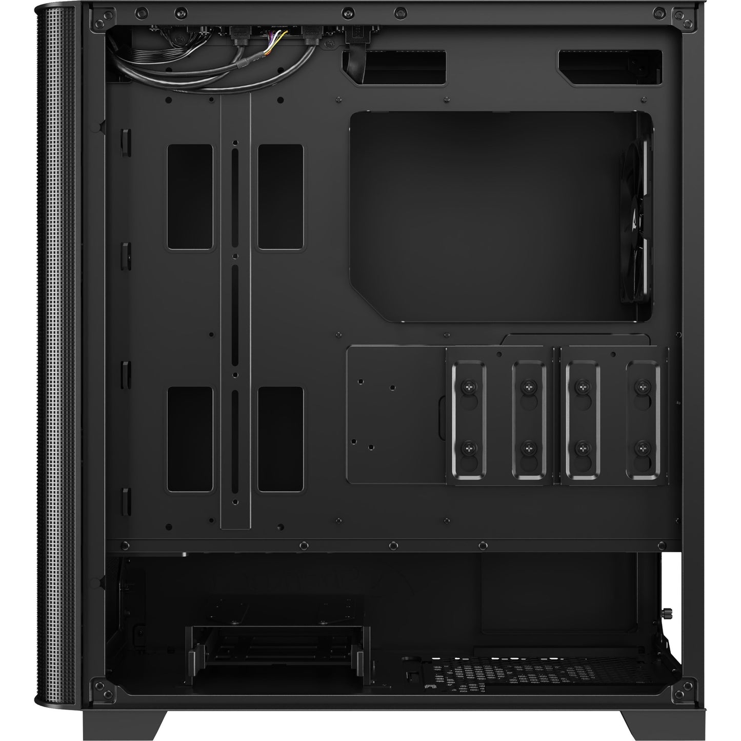 Sharkoon m30 black midi tower behuizing (zwart | 2x usb-a | 1x usb-c)