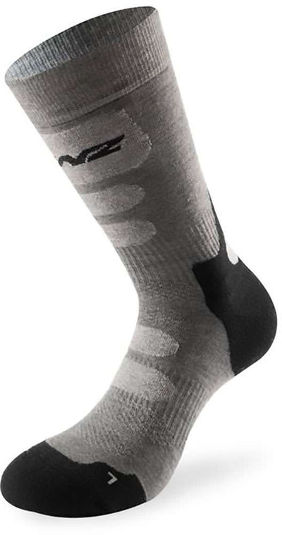 Lenz Wandelsokken Trekking 8.0 merinowol antraciet zilver maat 35-38
