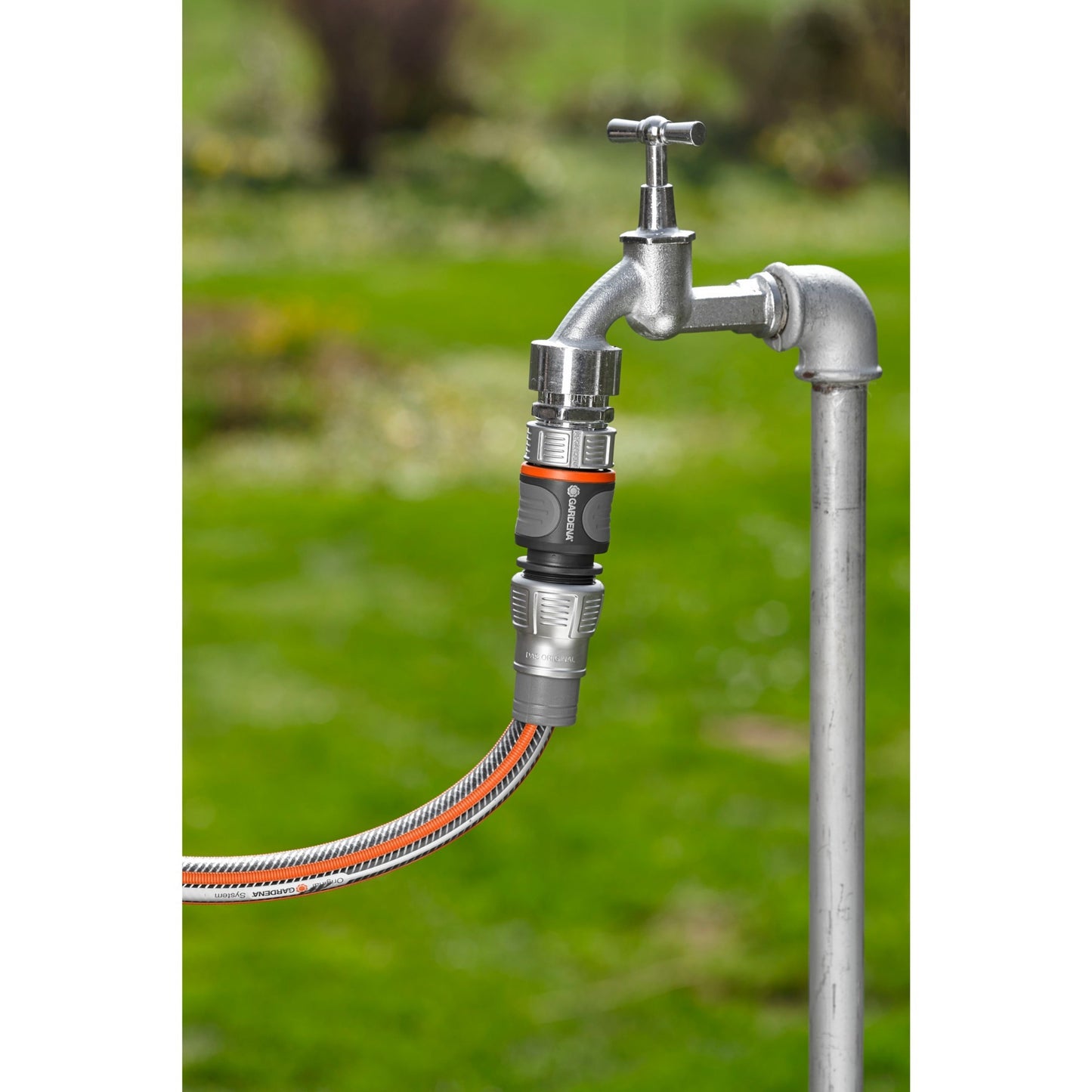 Gardena premium slangstuk 13 mm (1 2 ) - 15 mm (5 8 ) (grijs zilver, 18255-50)