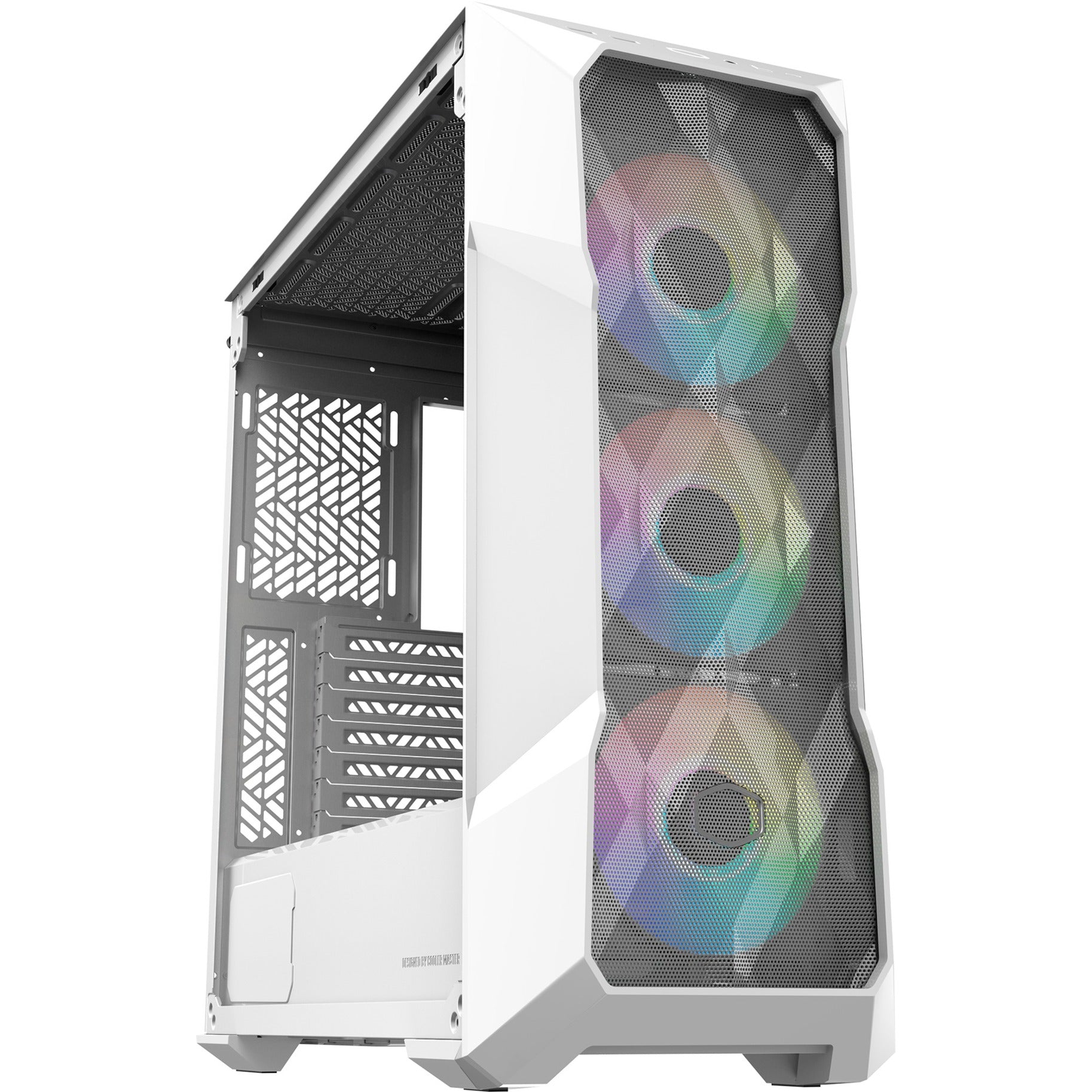 Cooler master masterbox td500 mesh v2 midi tower behuizing (wit | 2x usb-a | 1x usb-c | rgb | tempered glass)