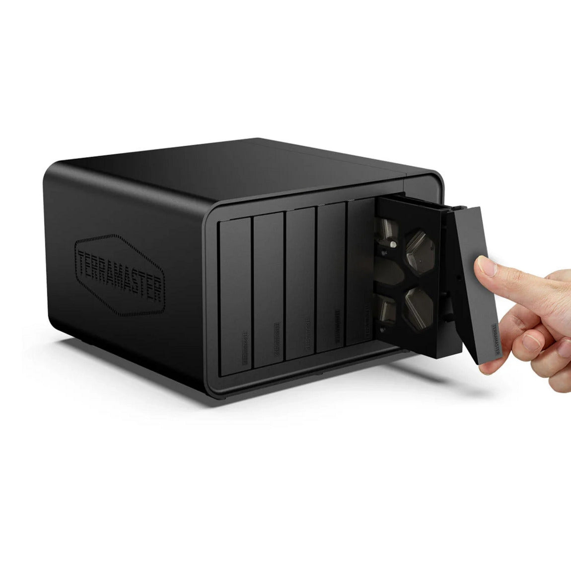 Terramaster f6-424 max nas (zwart, 2x 10gbe, usb, hdmi)