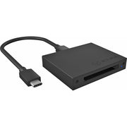 Icy box ib-cr402-c31 card reader kaartlezer (zwart, usb-c 3.2 (10 gbit s)) - afbeelding 1
