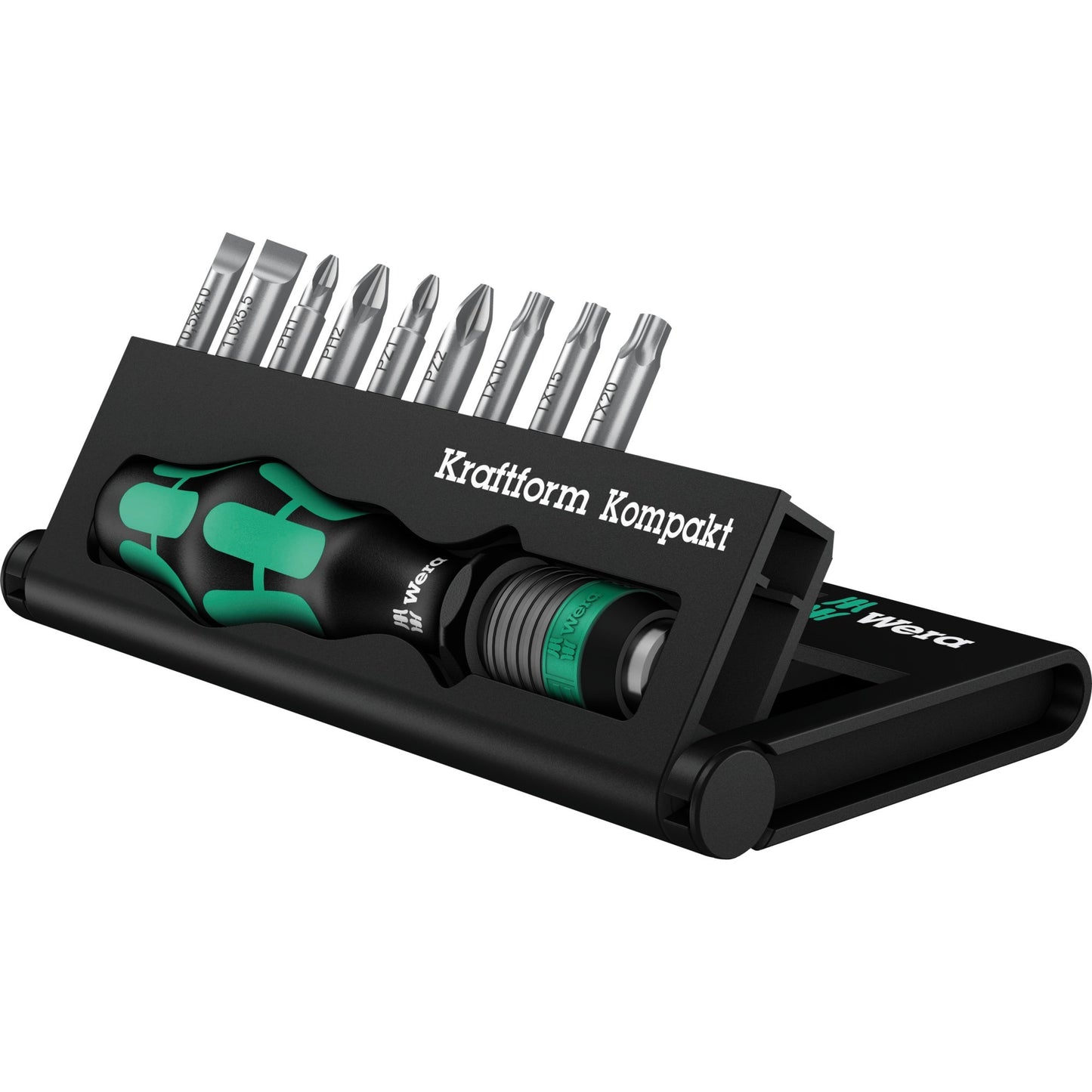 Wera kraftform kompakt 10 bitset (zwart groen, 10-delig)