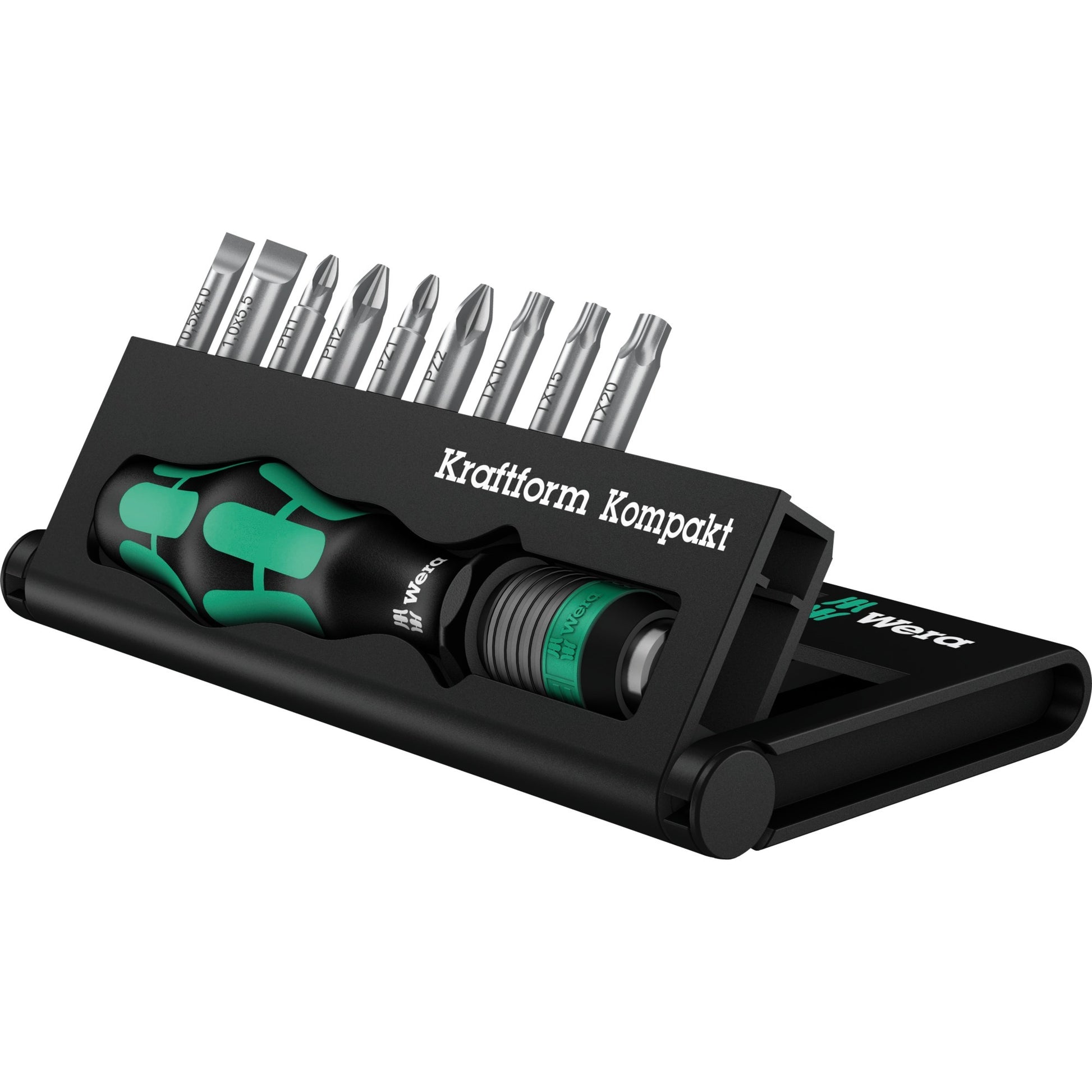 Wera kraftform kompakt 10 bitset (zwart groen, 10-delig)