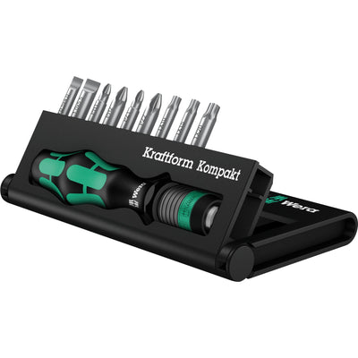 Wera kraftform kompakt 10 bitset (zwart groen, 10-delig)