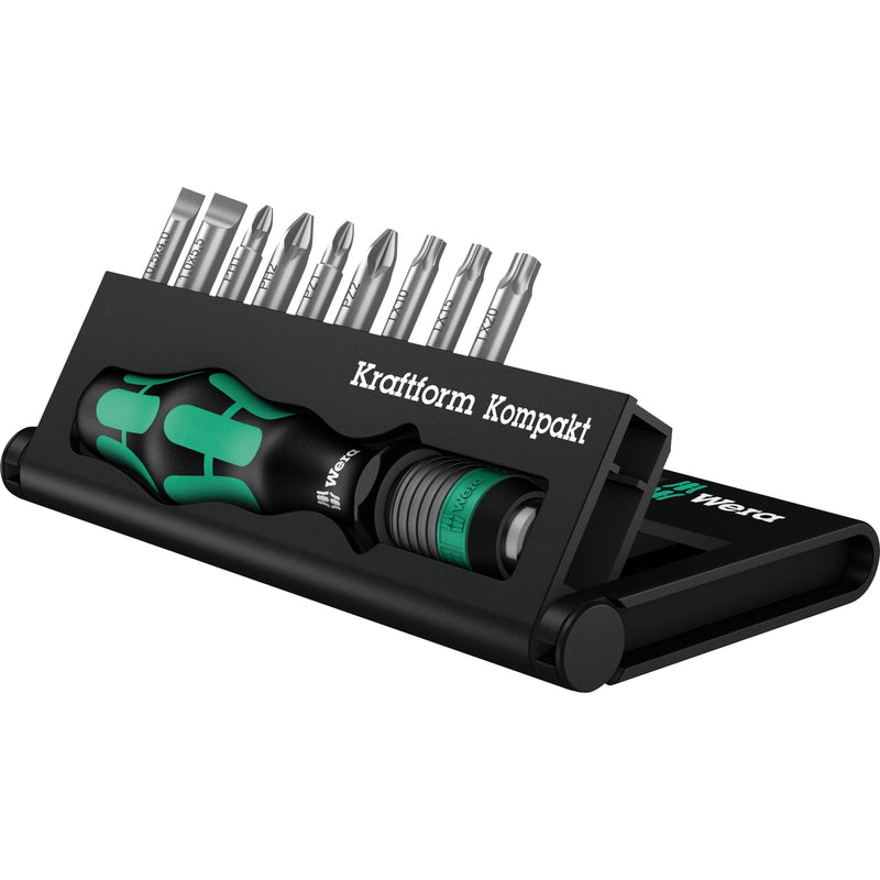 Wera kraftform kompakt 10 bitset (zwart groen, 10-delig)