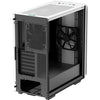 Deepcool ck500 midi tower behuizing (wit | 2x usb-a | 1x usb-c | tempered glass)