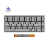 Keychron k2 he-f1c concrete edition rgb mechanisch toetsenbord (zwart, us lay-out (qwerty), gateron double-rail magnetic nebula, 75%, rgb leds, osa double-shot pbt, hot swap, 2.4ghz | bluetooth 5.2 | usb-c) - afbeelding 1