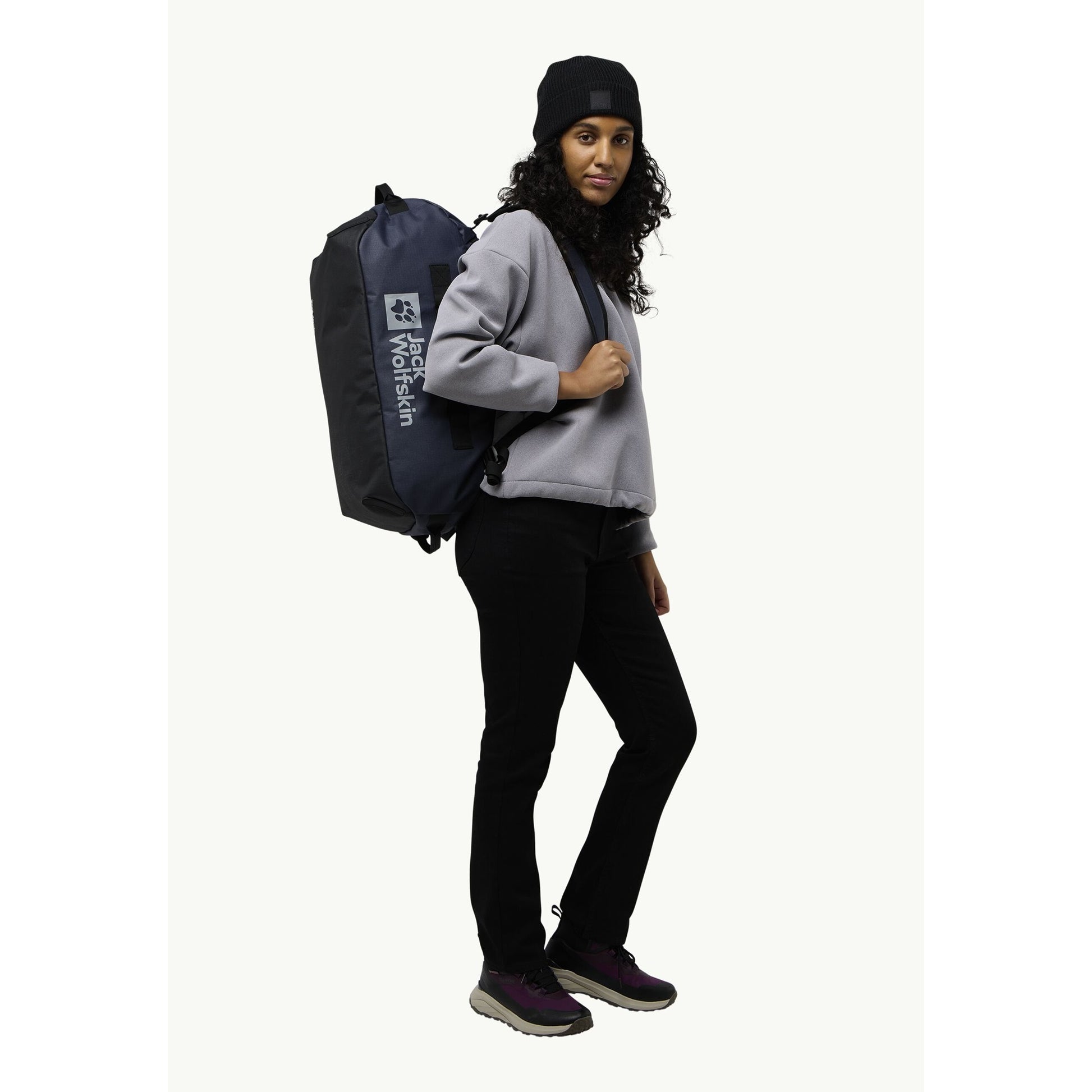 Jack wolfskin all-in duffle 35 rugzak (donkerblauw, 35 liter)