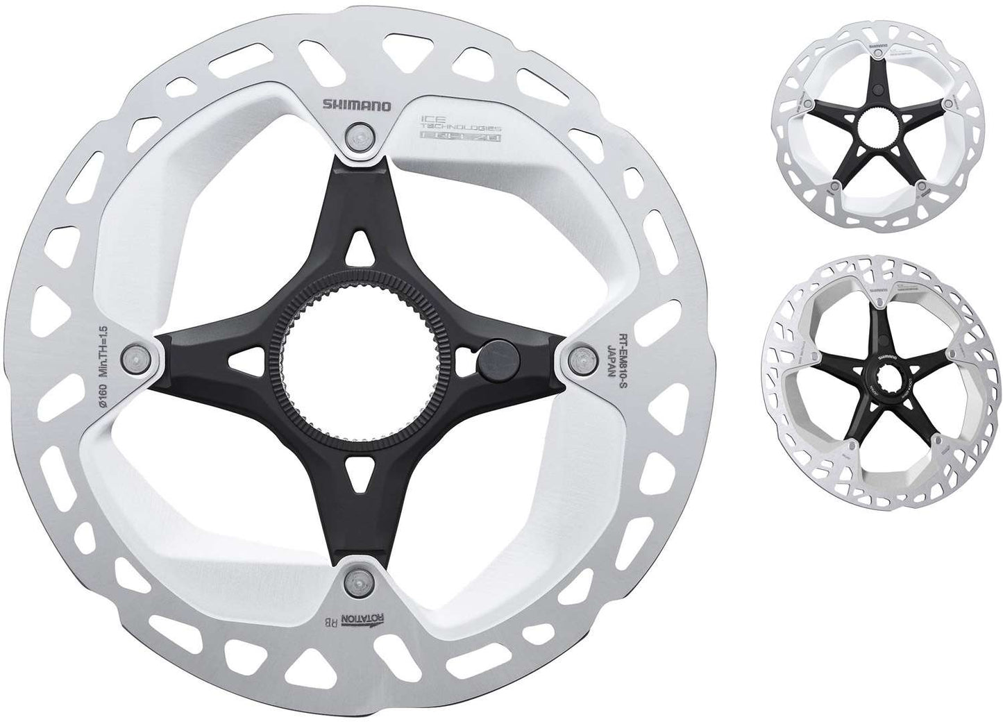 Shimano steps rt-em810 center-lock disc rotor for e-bike