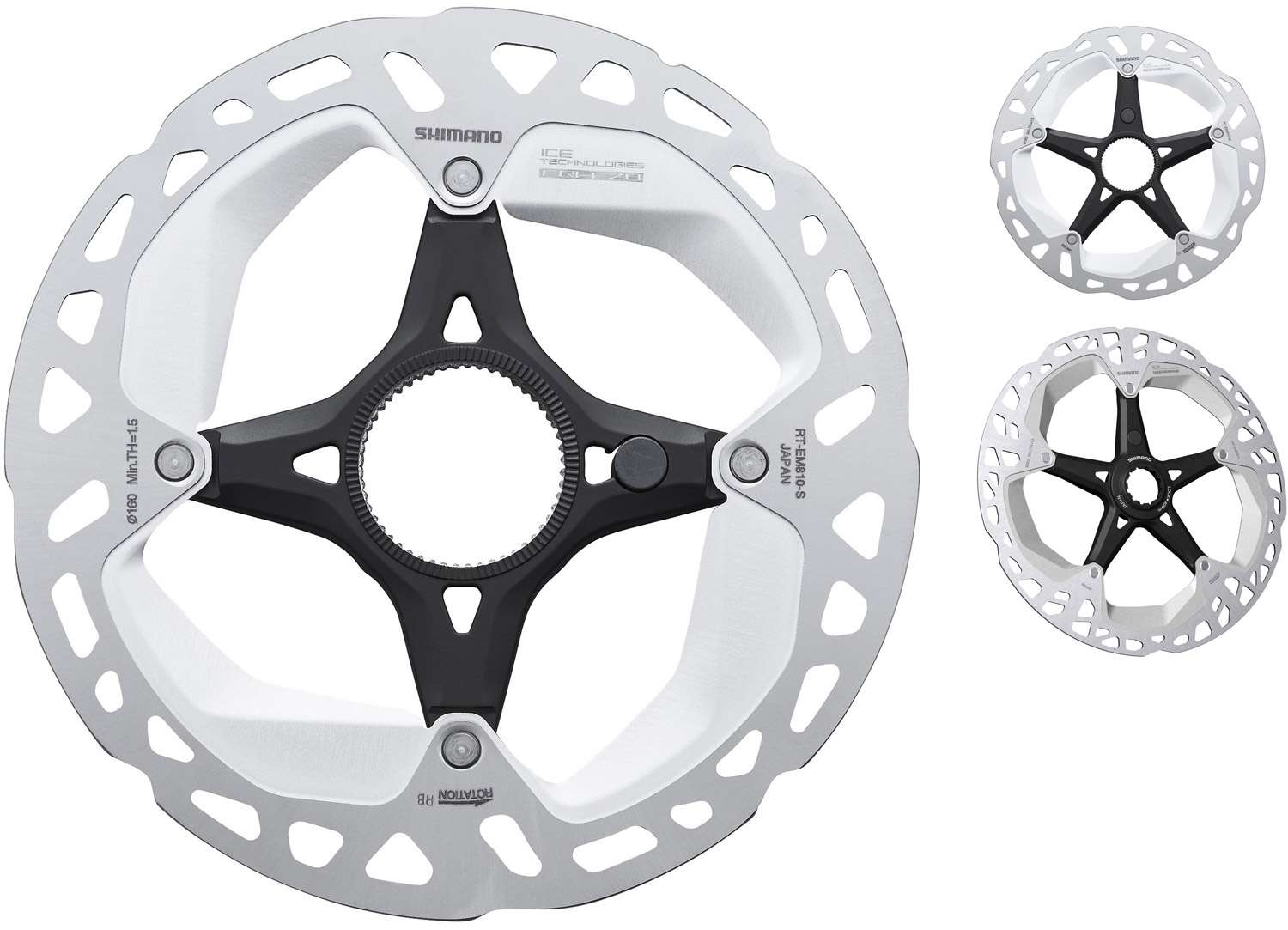 Shimano steps rt-em810 center-lock disc rotor for e-bike