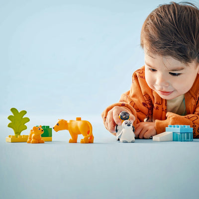 Lego duplo town 10442 families van wilde dieren: pinguïns en leeuwen