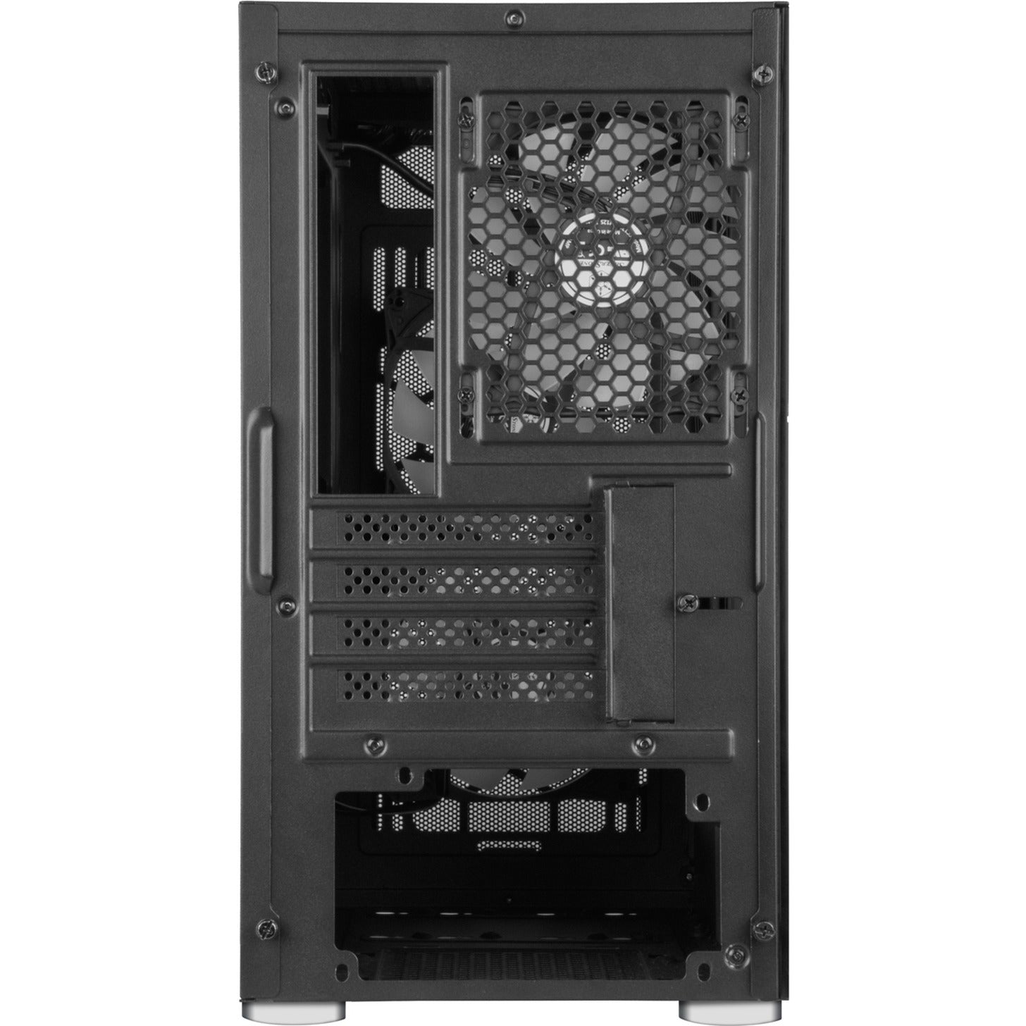 Silverstone sst-fah1mb-pro midi tower behuizing (zwart | 3x usb-a | rgb | tempered glass)