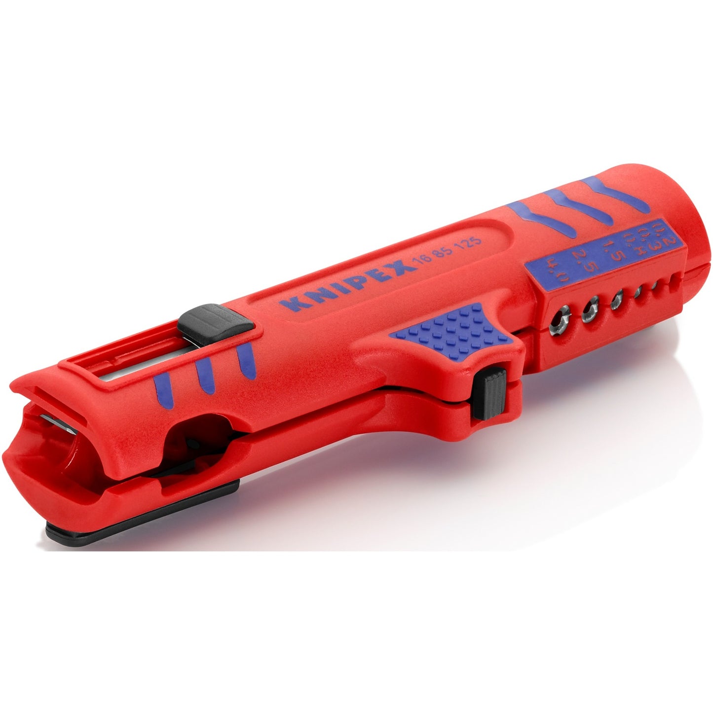 Knipex universele kabelstripper 1685125sb kabelstrip- ontmantelingsgereedschap (rood blauw)