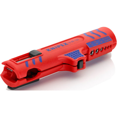 Knipex universele kabelstripper 1685125sb kabelstrip- ontmantelingsgereedschap (rood blauw)