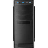 Inter-tech it- 5905 midi tower behuizing (zwart | 2x usb-a) - afbeelding 2