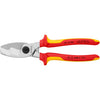 Knipex kabelschaar vde met dubbele snijkanten 9516200 kniptang