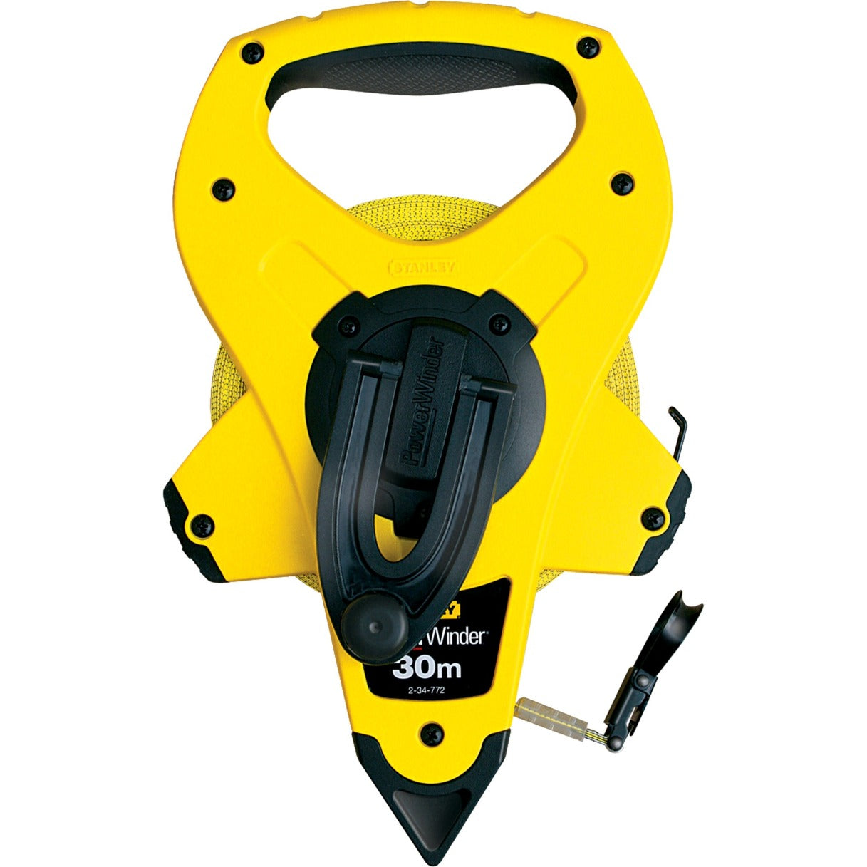 Stanley landmeter powerwinder fiberglas 30m afstandsmeter (geel zwart)
