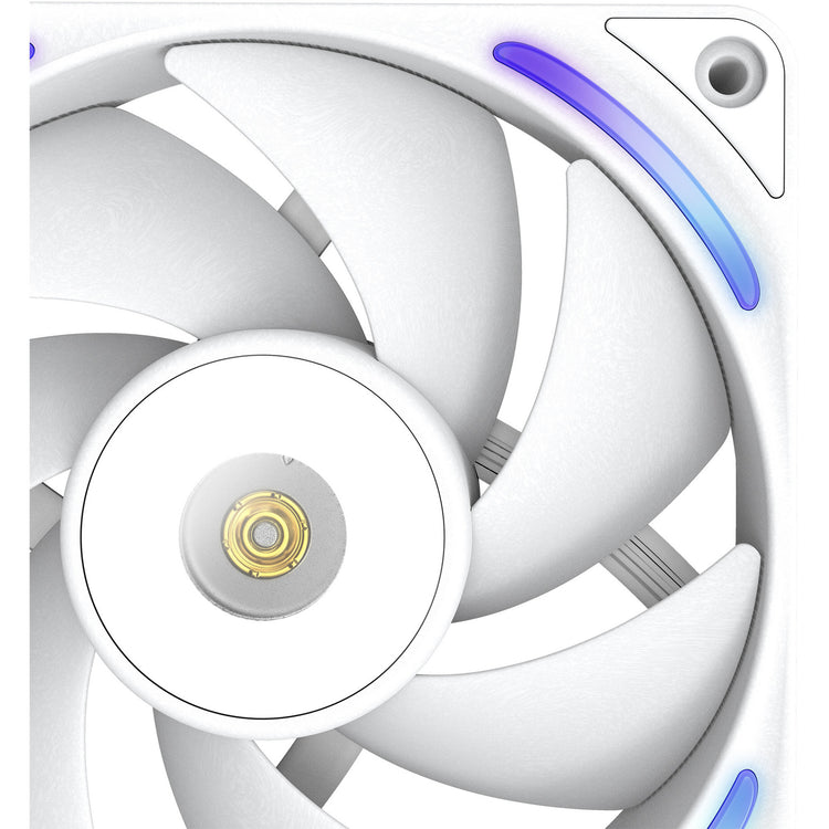Nzxt f120x rgb case fan (wit, 120 x 120 x 30 mm, pwm)