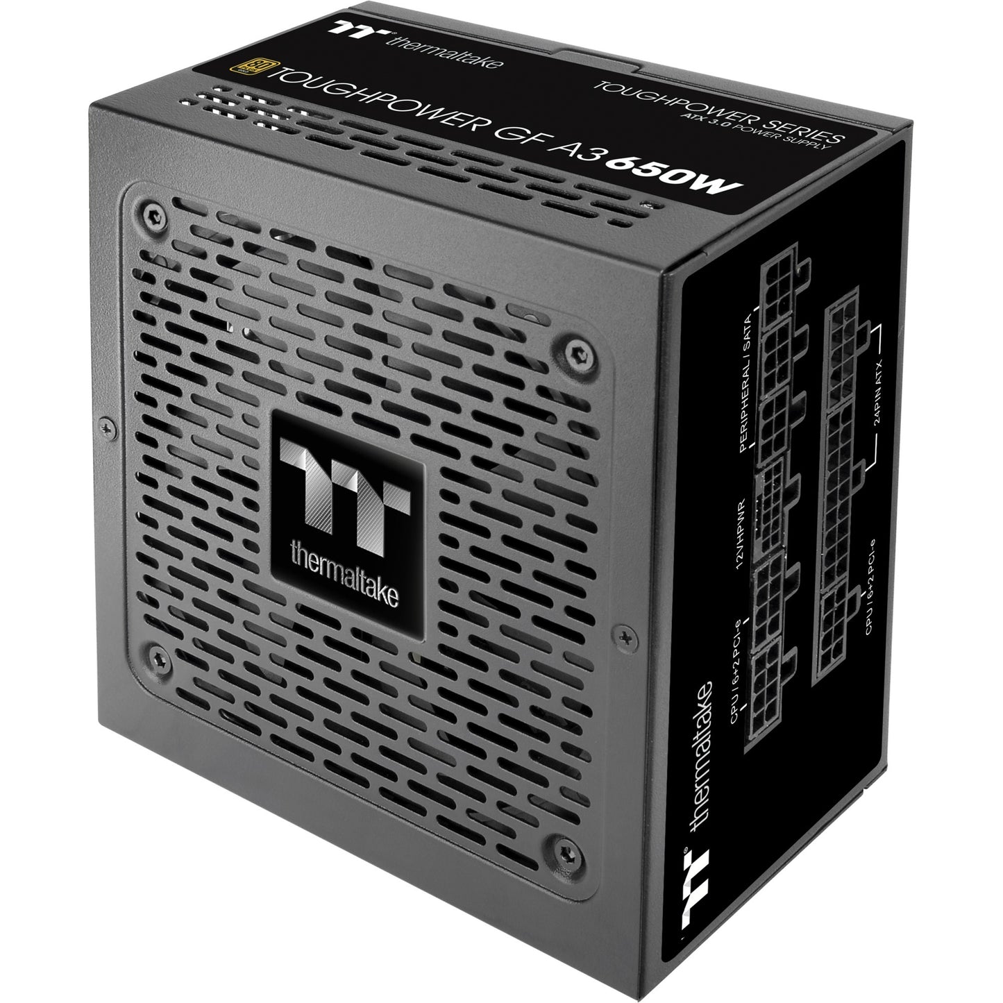 Thermaltake toughpower gf a3 gold - tt premium edition modulaire 650 watt voeding (zwart, 4x pcie)