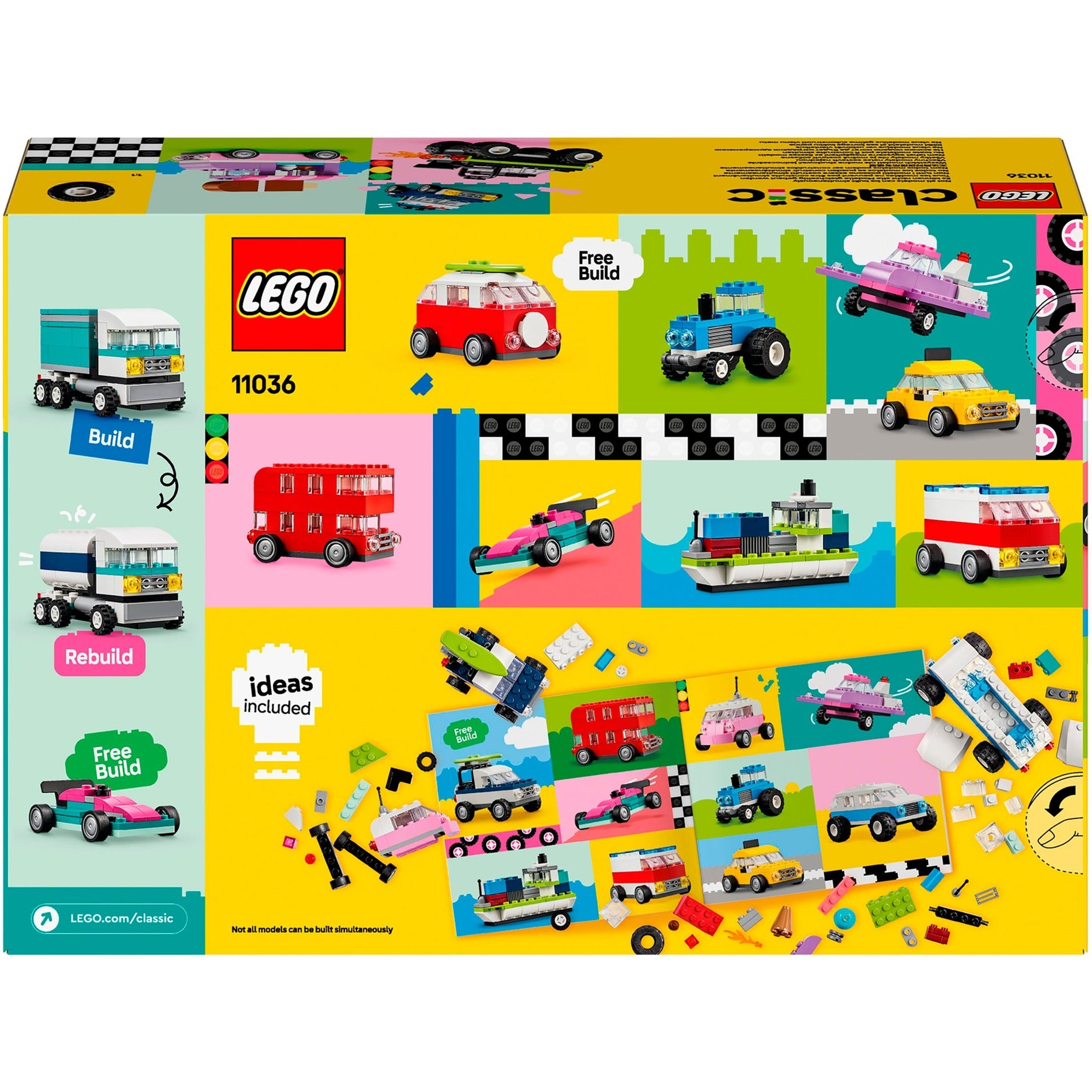 Lego classic 11036 creatieve voertuigen