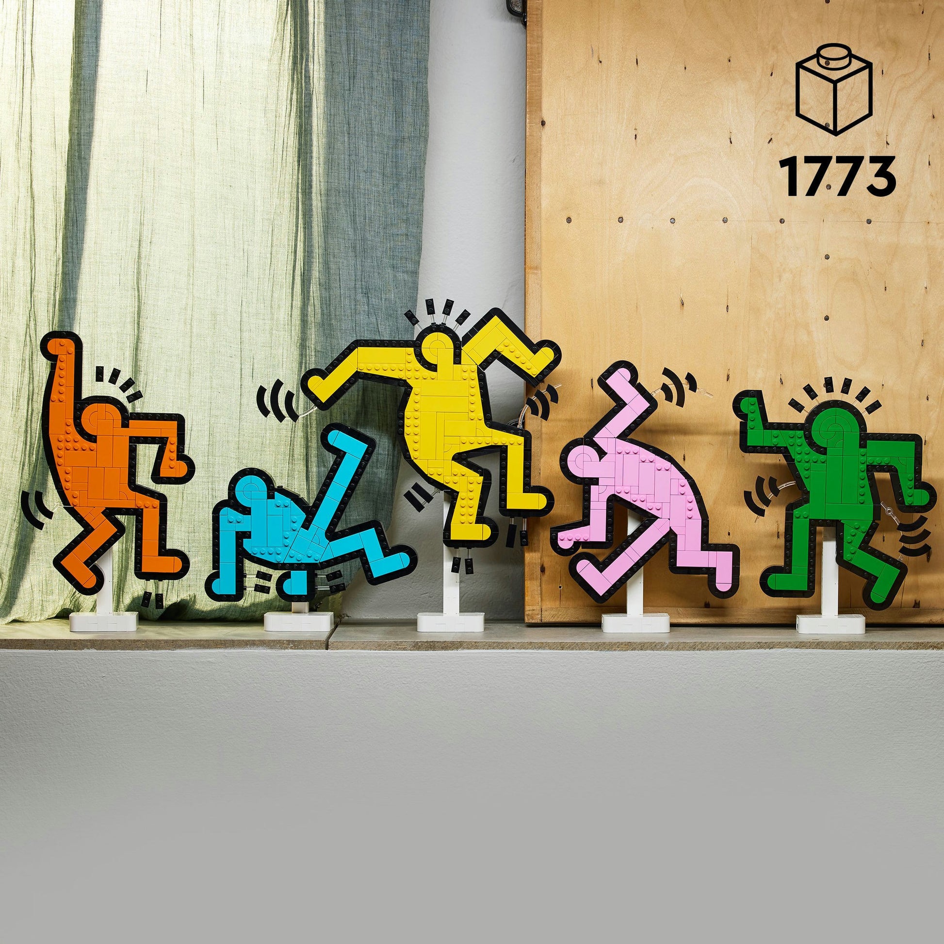 Lego art - keith haring – dansende figuren constructiespeelgoed (31216)