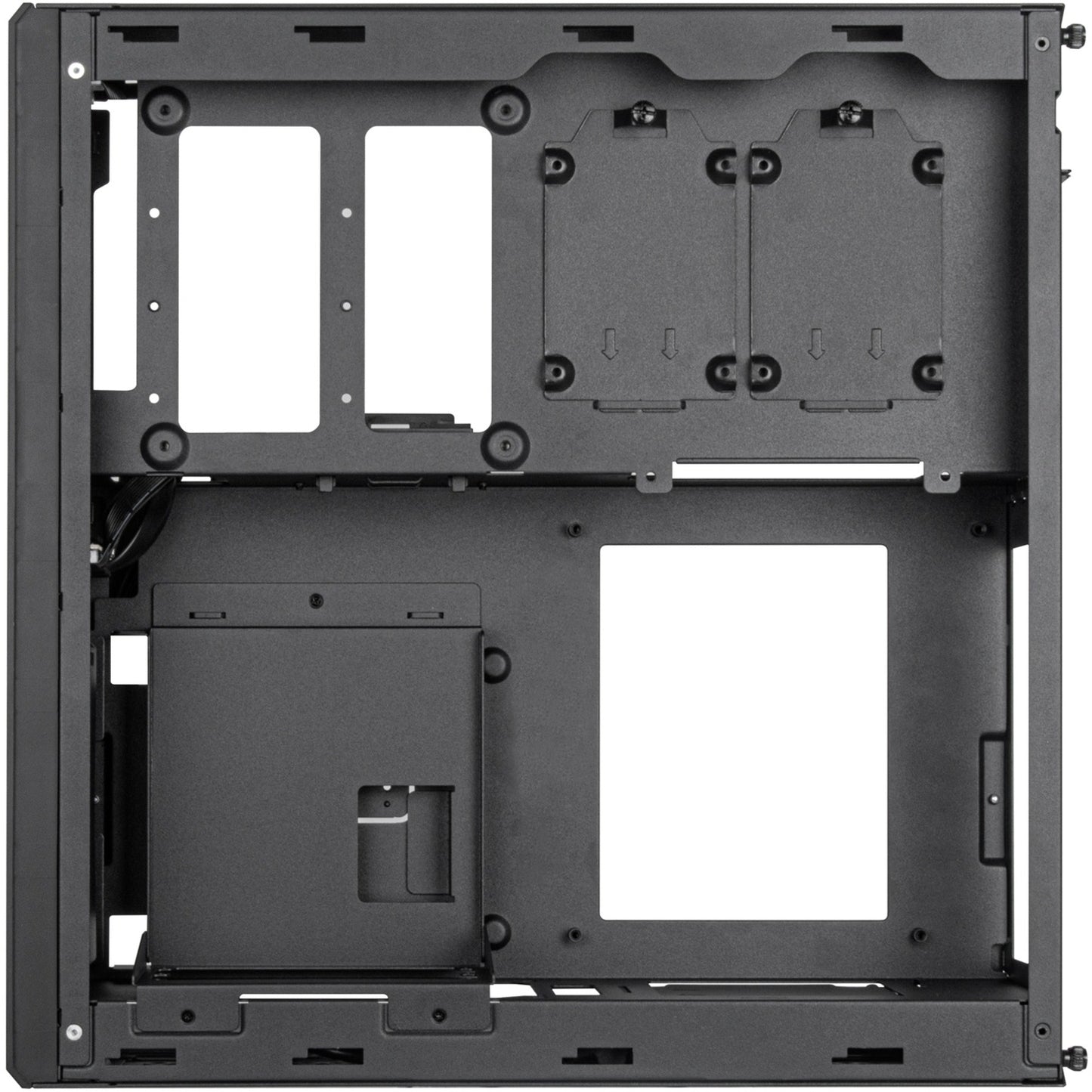 Silverstone milo 12 mini tower behuizing (zwart | 2x usb-a | 1x usb-c)