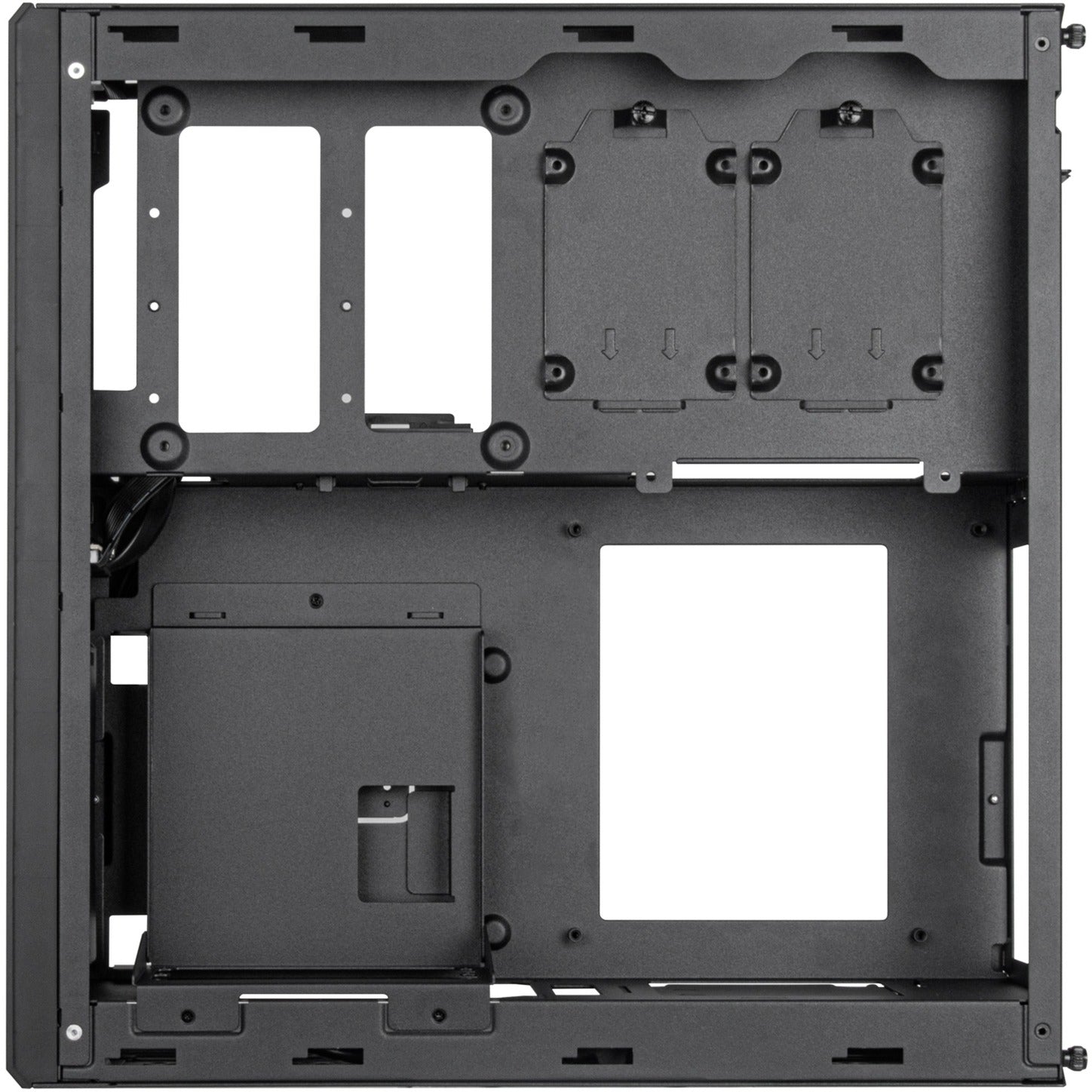 Silverstone milo 12 mini tower behuizing (zwart | 2x usb-a | 1x usb-c)
