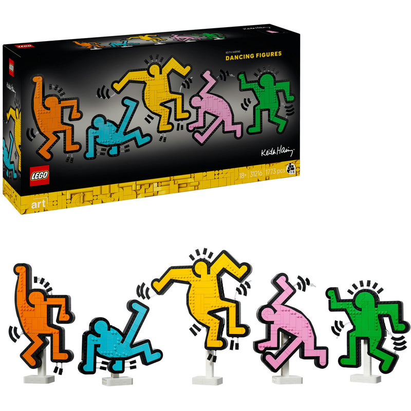 Lego art - keith haring – dansende figuren constructiespeelgoed (31216)
