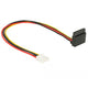 Delock floppy 4 pin female > sata 15 pin female kabel (0,3 meter)