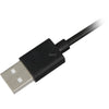 Sharkoon usb-a 2.0 - usb-c kabel (zwart, 2 meter)
