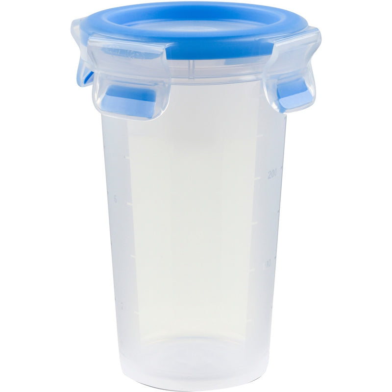 Emsa clip close vershoudbakje 0,35 l doos (transparant blauw, rond, ø 9,2cm)